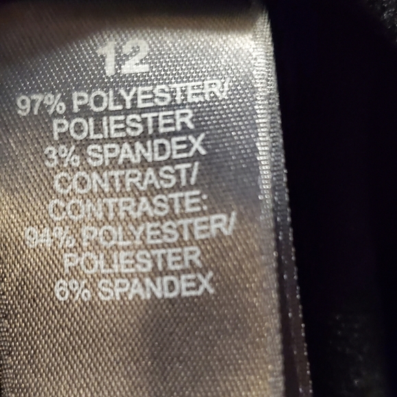 Bisou Bisou Black Mesh Pleated Peplum Dress - Picture 6 of 6